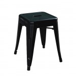 Intra Σκαμπό Στοιβαζόμενο Μέταλλο Βαφή Μαύρο c532212