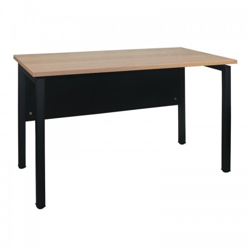 Repat Γραφείο Μέταλλο Βαφή Μαύρο Melamine Απόχρωση Sonoma c532221