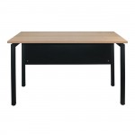 Repat Γραφείο Μέταλλο Βαφή Μαύρο Melamine Απόχρωση Sonoma c532221