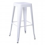 Intra Σκαμπό Bar Στοιβαζόμενο Μέταλλο Βαφή Άσπρο c532230