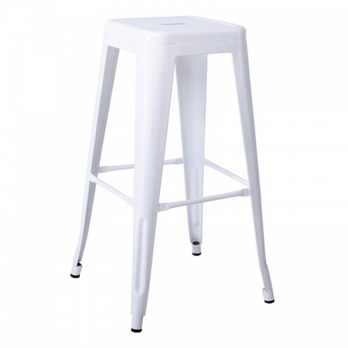 Intra Σκαμπό Bar Στοιβαζόμενο Μέταλλο Βαφή Άσπρο c532230