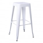 Intra Σκαμπό Bar Στοιβαζόμενο Μέταλλο Βαφή Άσπρο c532230