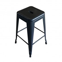 Σκαμπό Bar H 65cm Στοιβαζόμενο Μέταλλο Βαφή Μαύρο c532234