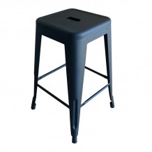 Intra Σκαμπό Bar H 65cm Στοιβαζόμενο Μέταλλο Βαφή Μαύρο Extra Matte c532235