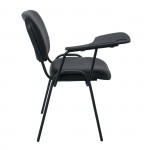 Alpha Καρέκλα Θρανίο Μέταλλο Βαφή Μαύρο PVC Μαύρο 65x70x77cm c532317