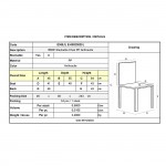 IRIS Καρέκλα Στοιβαζόμενη ΡΡ Ανθρακί 48x55x84cm c532320