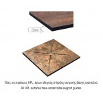High Pressure Laminated Επιφάνεια Τραπεζιού Απόχρωση Marble c532326