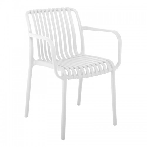 Moderna Πολυθρόνα Pro Στοιβαζόμενη PP UV Protection Απόχρωση Άσπρο c532455