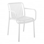 Moderna Πολυθρόνα Pro Στοιβαζόμενη PP UV Protection Απόχρωση Άσπρο c532455