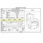 Alio Rocking Πολυθρόνα Μπερζέρα Καθιστικού Ύφασμα Velure μπλε Βάση Μαύρο Φυσικό c532526