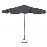 Umbrella Αλουμινίου Σκελετός Ανθρακί Ύφασμα Γκρι c532532