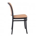 Fiore Καρέκλα PP Μαύρο PP Rattan Μπεζ Στοιβαζόμενη c532576