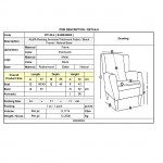 Alio Rocking Πολυθρόνα Μπερζέρα Καθιστικού Ύφασμα Patchwork Βάση Μαύρο Φυσικό c532619