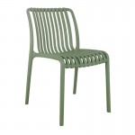 Moderna Καρέκλα Pro Στοιβαζόμενη PP UV Protection Απόχρωση Πράσινο c532620