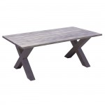 Vicolo Τραπέζι Dining Κήπου Βεράντας ALU Grey c532640