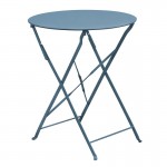 ZAPPIO Pantone Τραπέζι Πτυσσόμενο Μέταλλο Βαφή Sandy Blue 5415C c532762