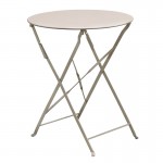 Zappio Pantone Τραπέζι Πτυσσόμενο Μέταλλο Βαφή Beige 14 212 c532764