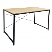 Γραφείο Η Υ Μέταλλο Βαφή Μαύρο Melamine Beech c532821