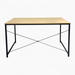 Γραφείο Η Υ Μέταλλο Βαφή Μαύρο Melamine Beech c532821