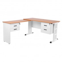 ΓΡΑΦΕΙΟ Γωνία Μέταλλο Βαφή Άσπρο Επιφάνεια Απόχρωση Maple c532926