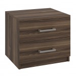 Vita Κομοδίνο με 2 Συρτάρι Απόχρωση Καρυδί 48x40x41cm c532943