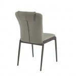 AND Καρέκλα Τραπεζαρίας- Κουζίνας Μέταλλο Βαφή Μαύρο Pu Πράσινο c532989