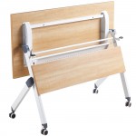 Repat Γραφείο Η Υ Μέταλλο Βαφή Άσπρο Melamine Απόχρωση Sonoma c533044