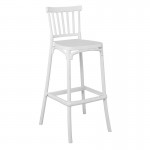 Vento σκαμπώ μπαρ PP άσπρο 49x46x103cm c533073