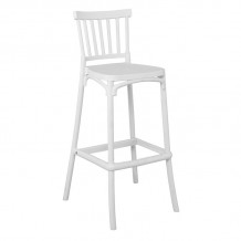 Vento σκαμπώ μπαρ PP άσπρο 49x46x103cm c533073