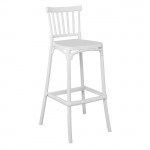 Vento σκαμπώ μπαρ PP άσπρο 49x46x103cm c533073