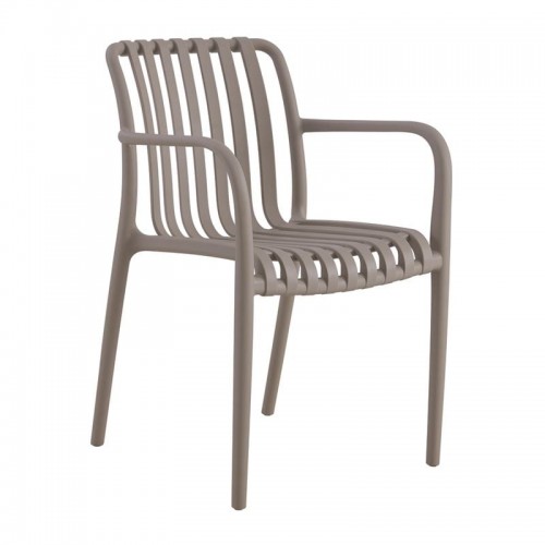 Moderna Πολυθρόνα Στοιβαζόμενη PP UV Protection Απόχρωση Mocha c533114