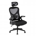 Πολυθρόνα Γραφείου Διευθυντή Mesh Μαύρο Μπράτσα up down c533168
