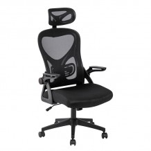 Πολυθρόνα Γραφείου Διευθυντή Mesh Μαύρο Μπράτσα up down c533168