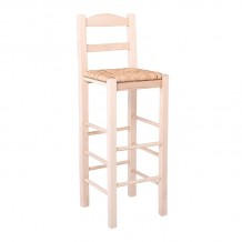 Sifnos Σκαμπό BAR με Πλάτη Οξιά Εμποτισμός Φυσικό Κάθισμα Ψάθα c533190