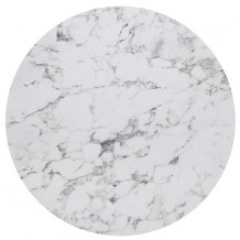 High Pressure Laminated Επιφάνεια Τραπεζιού Απόχρωση White Marble UV c533202
