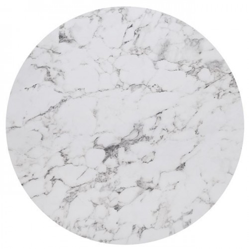 High Pressure Laminated Επιφάνεια Τραπεζιού Απόχρωση White Marble UV c533202