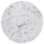 High Pressure Laminated Επιφάνεια Τραπεζιού Απόχρωση White Marble UV c533202