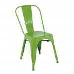 Intra Καρέκλα Στοιβαζόμενη Μέταλλο Βαφή Lime c533216