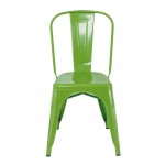 Intra Καρέκλα Στοιβαζόμενη Μέταλλο Βαφή Lime c533216