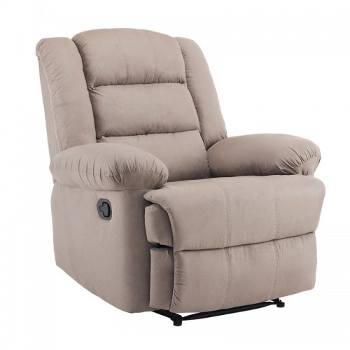 JALO Πολυθρόνα Relax Σαλονιού Καθιστικού Ύφασμα Cappuccino c533224