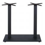 Βάση Τραπεζιού BAR Prato 70x40cm H 93cm Μέταλλο Βαφή Μαύρο με Ρεγουλατόρο 18Kg c533234