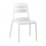 Siren Καρέκλα Στοιβαζόμενη PP UV Άσπρο 45x58x81cm c533253