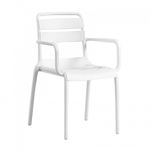 Siren Πολυθρόνα Στοιβαζόμενη PP UV άσπρο 54x58x81cm c533255