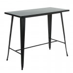 Intra Τραπέζι Bar Pro Μέταλλο Βαφή Μαύρο c533273