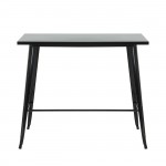 Intra Τραπέζι Bar Pro Μέταλλο Βαφή Μαύρο c533273