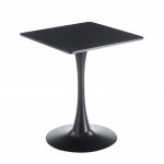 Sosta Τραπέζι MDF Μαύρο Βάση Μέταλλο Βαφή Μαύρο c533288