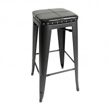 Intra Σκαμπό Bar Στοιβαζόμενο Μέταλλο Βαφή Μαύρο Pu Μαύρο c533293