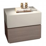 Vain Κομοδίνο 2 Συρτάρια Αποχρώσεων Sonoma Oak Cream με Αποσπώμενα χρωματικά Μέρη c533298