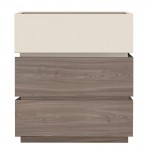 Vain Κομοδίνο 3 Συρτάρια Αποχρώσεων Sonoma Oak Cream με Αποσπώμενα χρωματικά Μέρη c533300