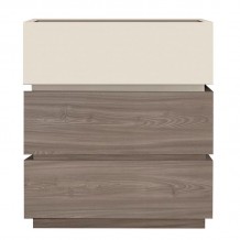 Vain Κομοδίνο 3 Συρτάρια Αποχρώσεων Sonoma Oak Cream με Αποσπώμενα χρωματικά Μέρη c533300